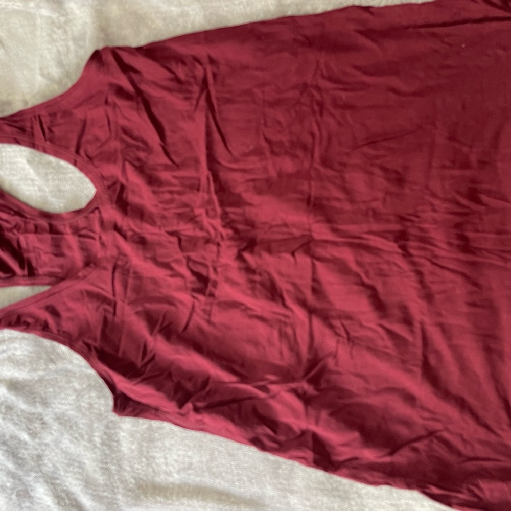 Lululemon Burgundy Sleeveless Dress
